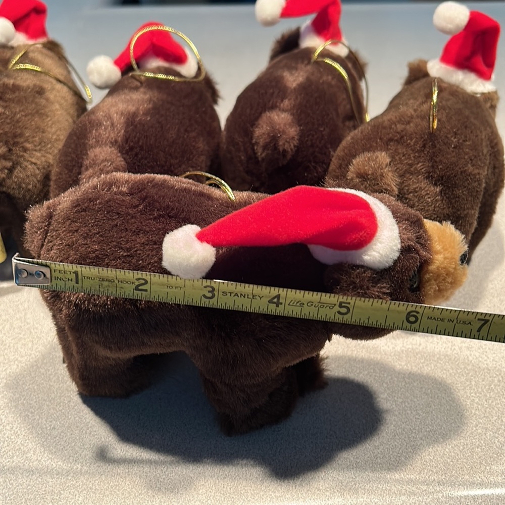 5 Precious Bank of the West Bear Ornaments - Picture 8 of 10
